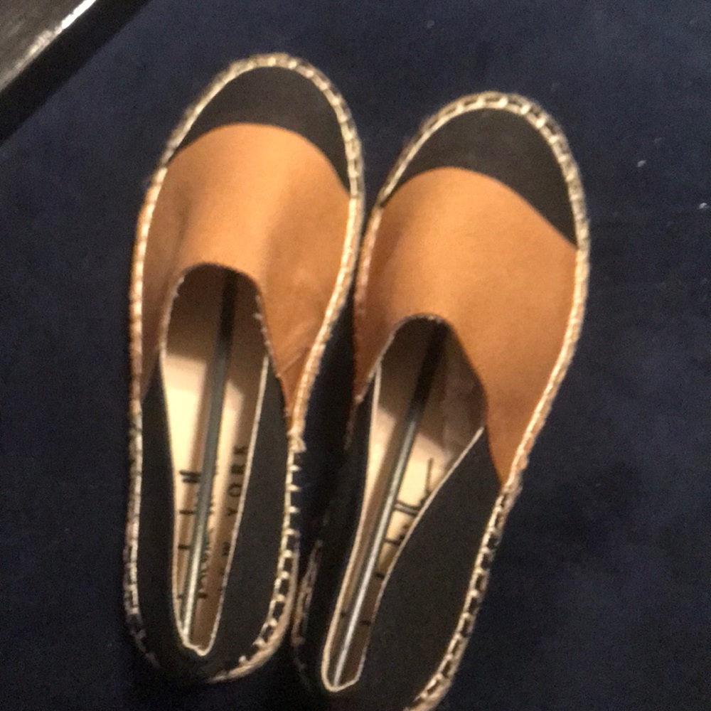 Dark brown and black espadrilles